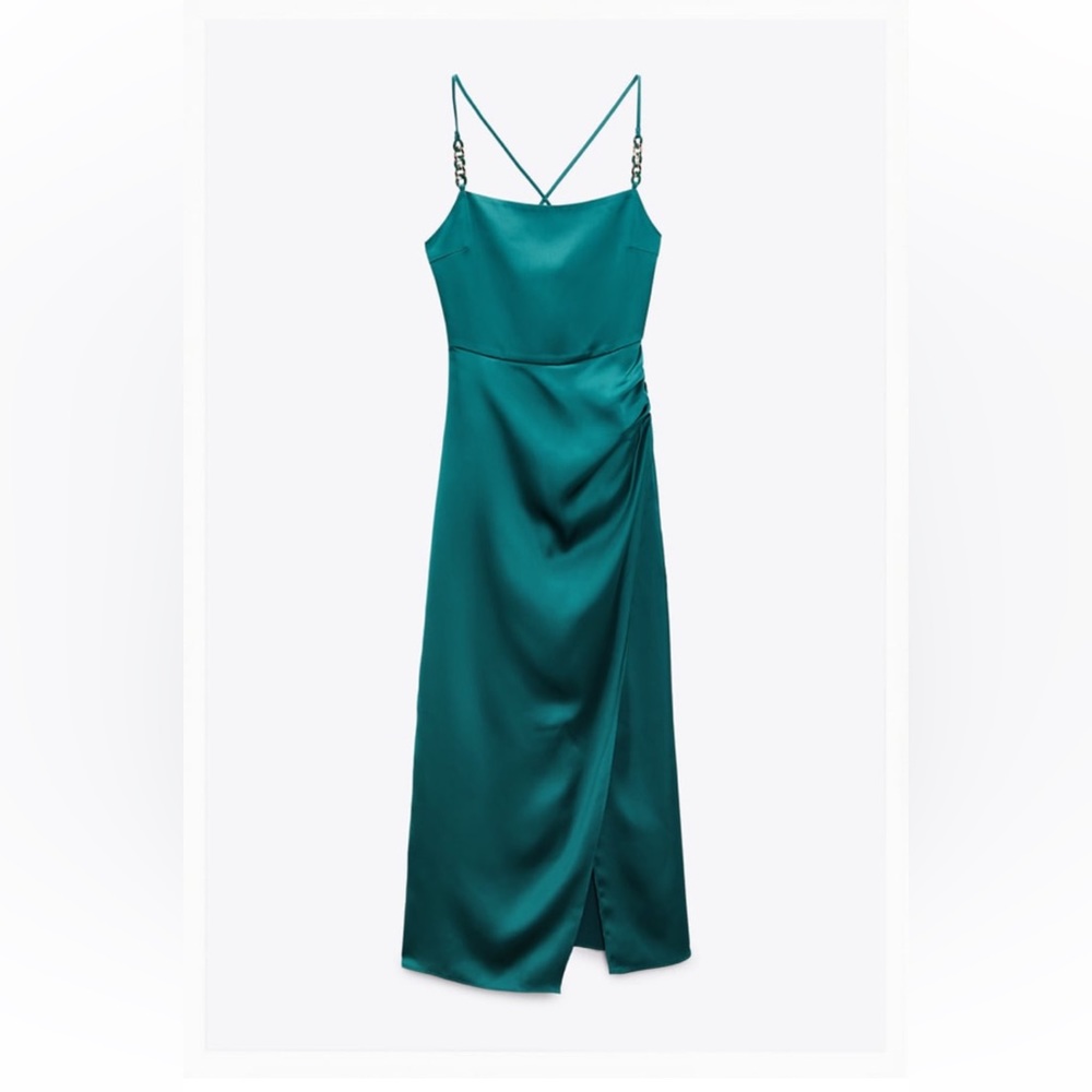 NWT Zara Satin Lingerie Style Dress